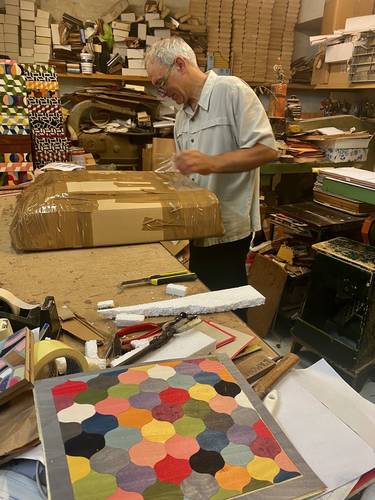  Hugo took us to the workshop of the decades old inlaid wooden boxes business, Biagio Barile. 