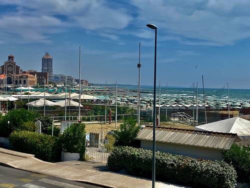 The Nettuno beach in the distance. I was sorry I didn't get a better shot of this.