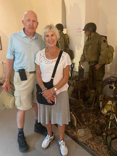With my brother, Jack, at the Venafro Winterline Museum.