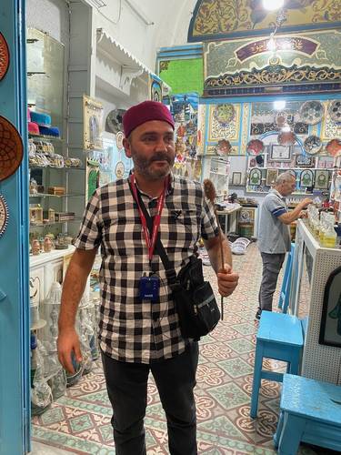 Our beloved/knowledgable guide, Monaam Triki. Monaam's passion for Tunisia, and its convoluted history, enriched our trip in so many ways. 