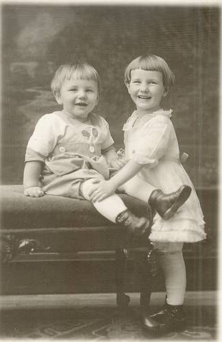 Brother and sister, Jack and Jean Hoyer, ~ 1921. They were very close and grew up together sharing many adventures in Minnesota.