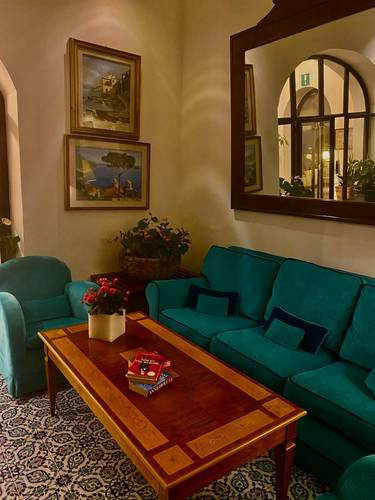 Lobby areas of Hotel Minerva. For details of my father's impressions of the hotel, reference "A DOCTOR'S WAR."