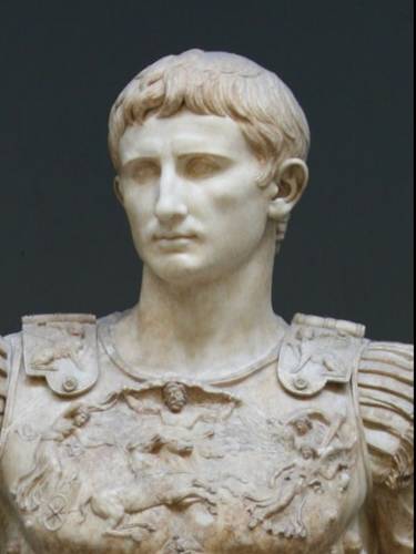 Caesar Augustus (63 BC – AD 14), known as "Octavian" before he became emperor, was the first and among the most important of the Roman Emperors. As such, he has frequently been depicted in literature and art since ancient times. Mark Zuckerberg and his wife, Priscilla Chan, spent their honeymoon in Rome. Additionally, they named two of their three daughters, August and Aurelia, after the Roman emperors Augustus Caesar and Marcus Aurelius. Their first daughter is named Maxima, a twist on the Latin name Maximus.