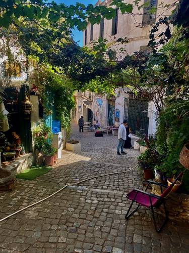 There were several more open areas in the Casbah with foliage.