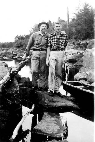 Ben and Jack Hoyer, father and son, were avid hunters, fishermen, and sportsmen. This was their last time together before Jack joined the Army, Aug 24 - 29, 1942, and he was off to war.
