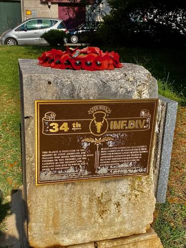 One of the many "Red Poppy Association's" tributes" to the 34th Infantry Division's efforts during the Battle of Cassino.