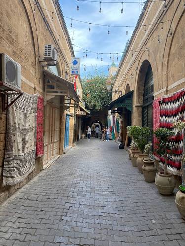 Street scenes in Tunis, a vibrant and bustling city with both ancient history and modern influences overlapping.