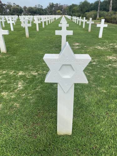 There were only a few Jewish graves. Defeating the Nazis must have been a very personal to these soldiers. mission. 