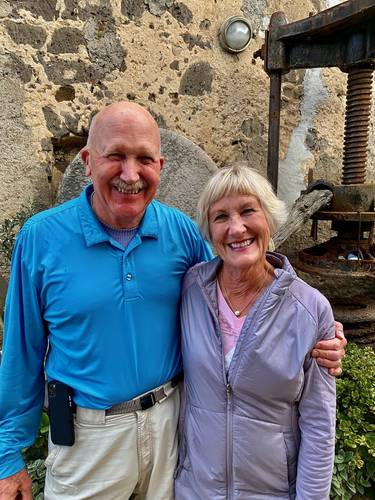 At the end of a long, but relaxing day in Sorrento. It was a great way to refuel and refresh.
