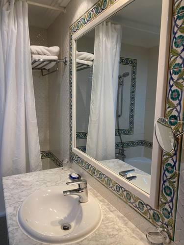 Lovely old Tunisian tiles everywhere.