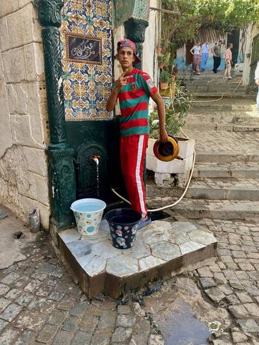 Water stations in the Algiers Casbah.