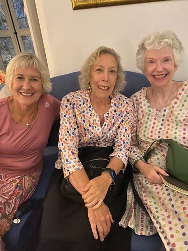 The "3 Amigos," Peggy, Mary, and Susie, exploring North Africa. 