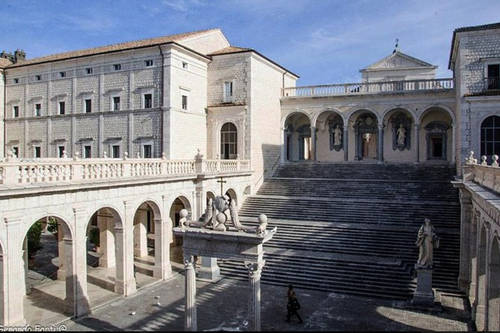 The rebuilding of the Benedictine Abbey at Monte Cassino was completed on October 24, 1964.